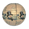 Christmas Snow Man Paper Lantern in Variety Size Bulk Sales for Party Events Supplies