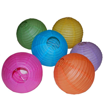 Wedding Birthday Baby Shower Party Decoration Supplies Paper Lantern in Assort Colors