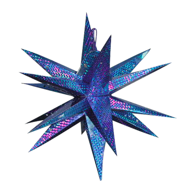 Glossy Multi Point Paper Star Light in Assorted Color Factory Bulk Sales