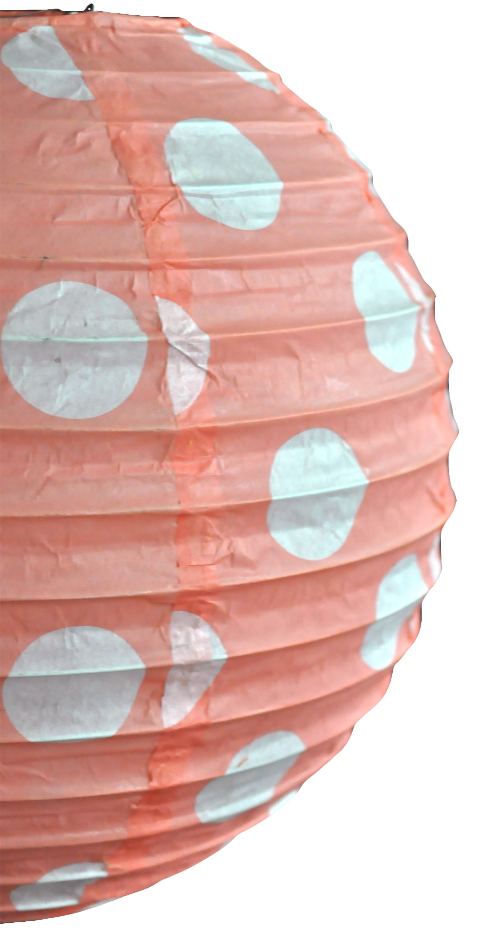 Party Decoration Pink Ot Printing Round Chinese Rice Paper Lanterns