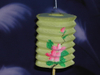 8 Inch Flora Printed Oriental Handmade Accordion Paper Lanterns for Wedding Party Home Decoration
