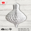 White Christmas decoration honeycomb paper bell