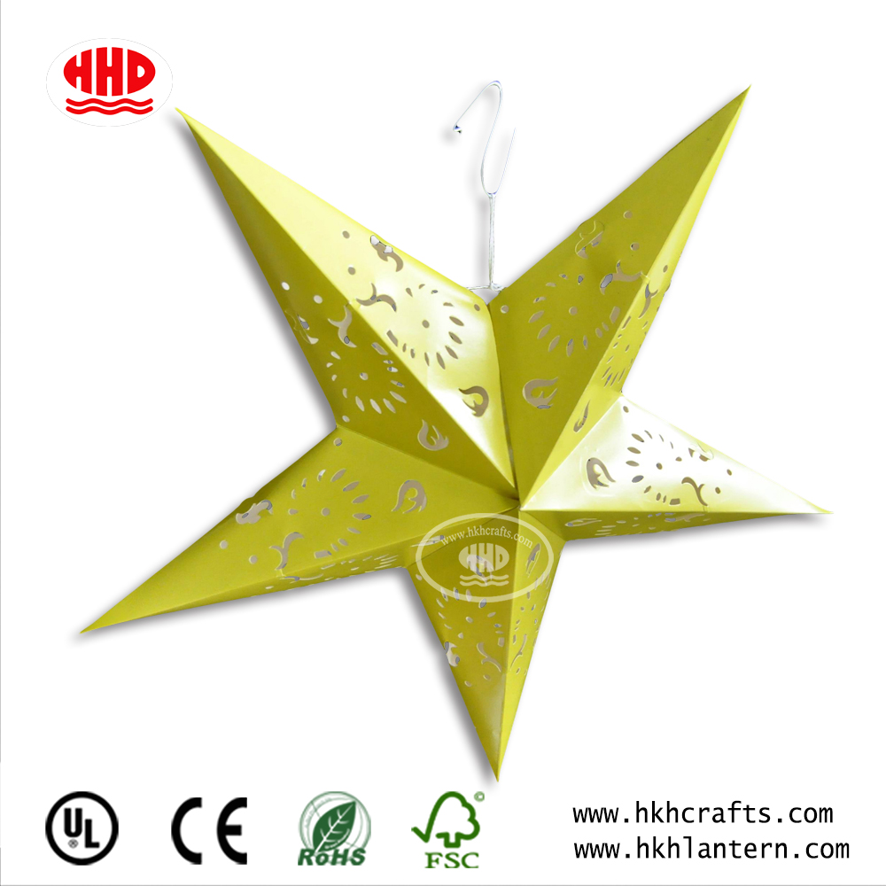 Outdoor Indoor Decoration Christmas Lighting Paper Star Lampshades