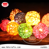 Customized Colorful Premium Quality Rattan Ball Led Lights Chain Directly Sale From China Factory