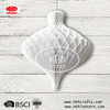 White Christmas decoration honeycomb paper bell