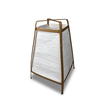 Elegant Appearance Handmade Bamboo Frame Paper Folded Shade Table Lamp
