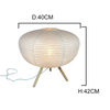 Paper Crafts Paper Shades Table Lamp Lantern with Bamboo Foot